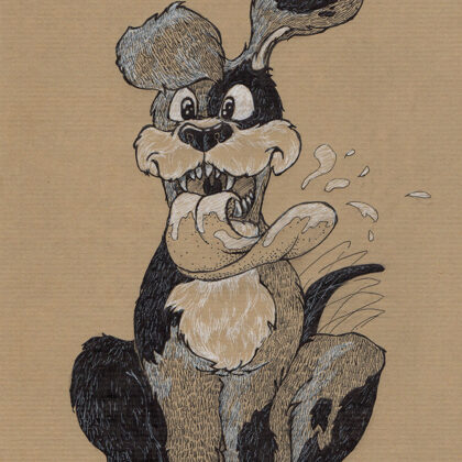 "Splat" - tollrajz - Inktober 2021