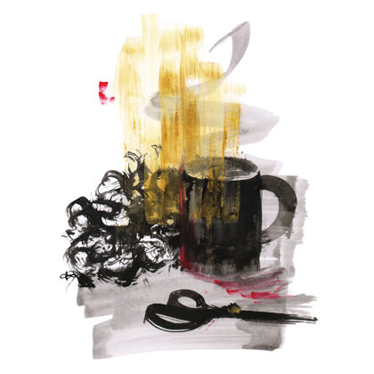 Japán hangulat - tus, akril