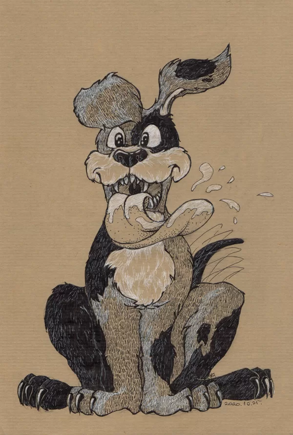"Splat" - tollrajz - Inktober 2021