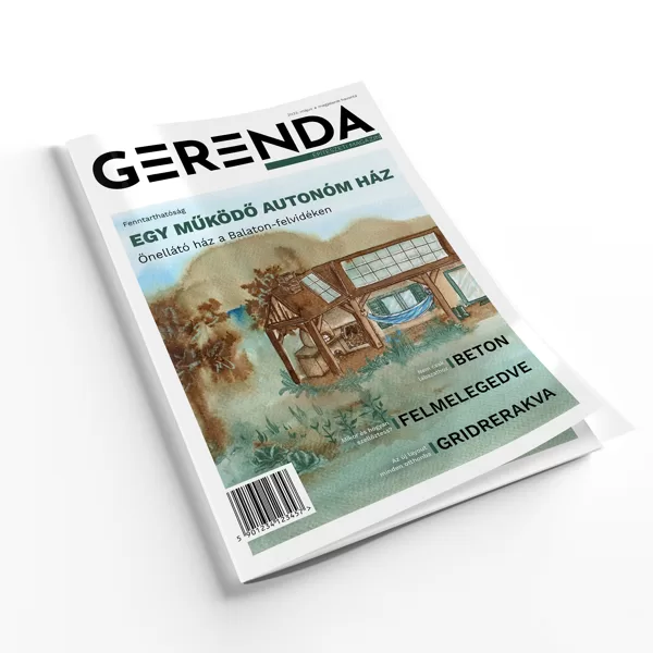 Magazinborító terv akvarellillusztrációval